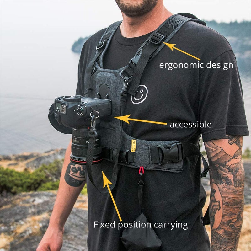 Cotton Carrier CCS G3 Camera Harness System for One Camera - Grey - Image 5